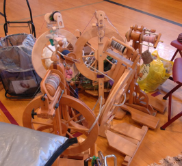 Secured spinning wheels